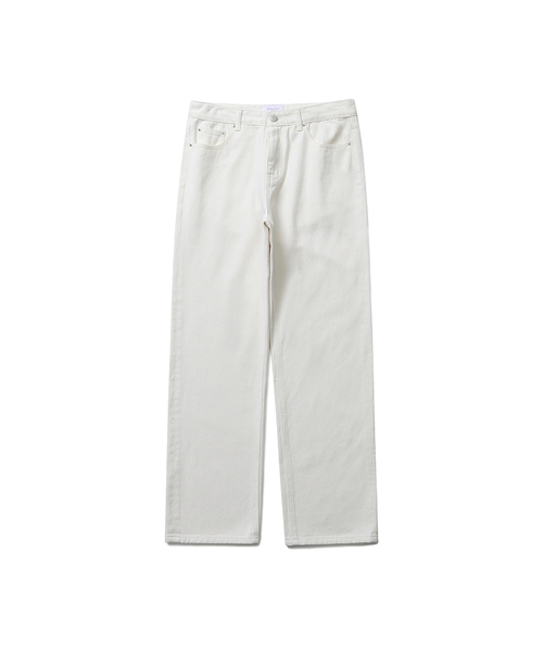 CONNECT KINLOCH(コネクトキンロック)の「ルーズストレートデニムパンツ(クリーム)(デニムパンツ・メンズ・その他・XX-LARGE/LARGE/MEDIUM/SMALL/X-LARGE)」の1枚目の写真