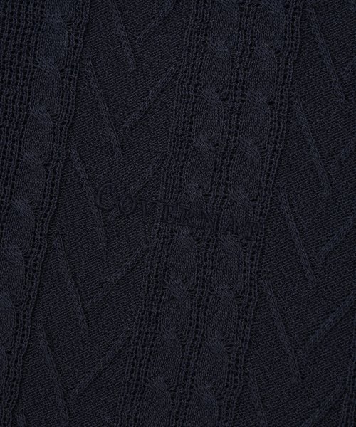COVERNAT(カバーナット)の「クールケーブルカラー ハーフニット ネイビー(ポロシャツ・レディース・その他・LARGE/MEDIUM/SMALL/X-LARGE)」の4枚目の写真