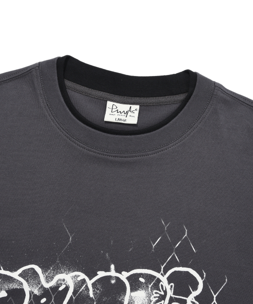 PHYSICAL DEPARTMENT（フィジカル デパートメント）の「カレッジバスケットボールレイヤードロングスリーブ_チャコール（Tシャツ/カットソー・レディース・その他・X-LARGE/LARGE/MEDIUM/SMALL）」の3枚目の写真
