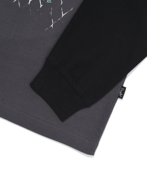 PHYSICAL DEPARTMENT（フィジカル デパートメント）の「カレッジバスケットボールレイヤードロングスリーブ_チャコール（Tシャツ/カットソー・レディース・その他・X-LARGE/LARGE/MEDIUM/SMALL）」の5枚目の写真
