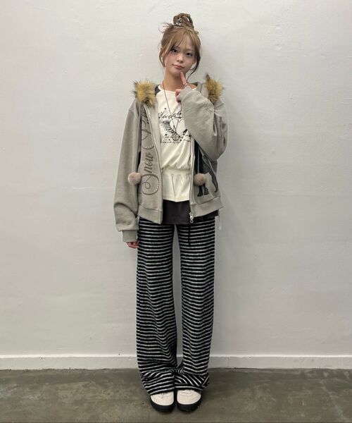 LARTIGENT（ラーティゼン）の「L21 COZY PLUFFY KNIT PANTS(OREO)（その他パンツ・レディース・その他・FREE）」の7枚目の写真