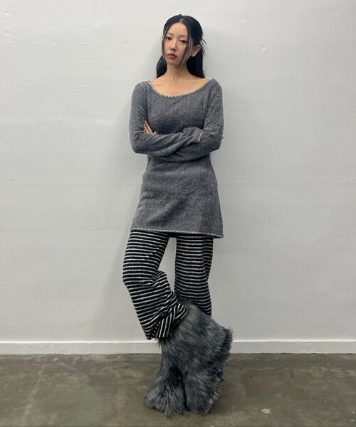 LARTIGENT（ラーティゼン）の「L21 COZY PLUFFY KNIT PANTS(OREO)（その他パンツ・レディース・その他・FREE）」の9枚目の写真