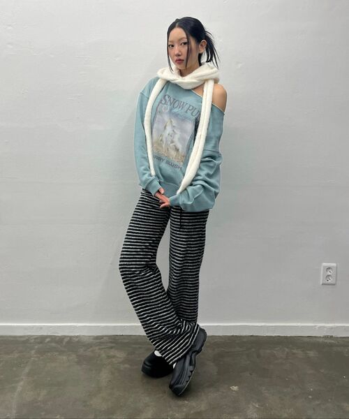 LARTIGENT（ラーティゼン）の「L21 COZY PLUFFY KNIT PANTS(OREO)（その他パンツ・レディース・その他・FREE）」の10枚目の写真