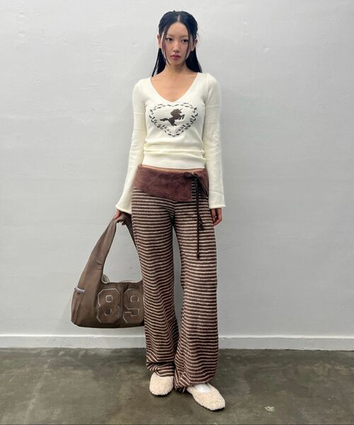 LARTIGENT（ラーティゼン）の「L21 COZY PLUFFY KNIT PANTS(OREO)（その他パンツ・レディース・その他・FREE）」の11枚目の写真