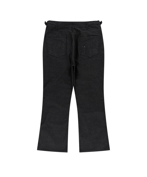 ENDOOR(エンドア)の「flare washed denim pants (black)(デニムパンツ・メンズ・ブラック・1/2/3)」の3枚目の写真