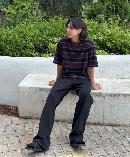 ENDOOR(エンドア)の「flare washed denim pants (black)(デニムパンツ・メンズ・ブラック・1/2/3)」の7枚目の写真