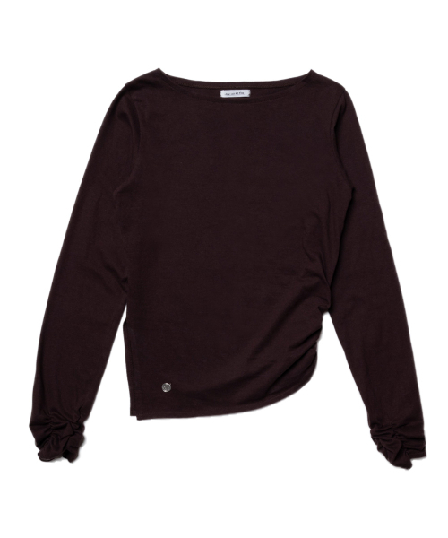 DAMP（ドントアスクマイプラン）の「ボートネックシャーリングロングスリーブブラウン（Tシャツ/カットソー・レディース・その他・FREE）」の3枚目の写真