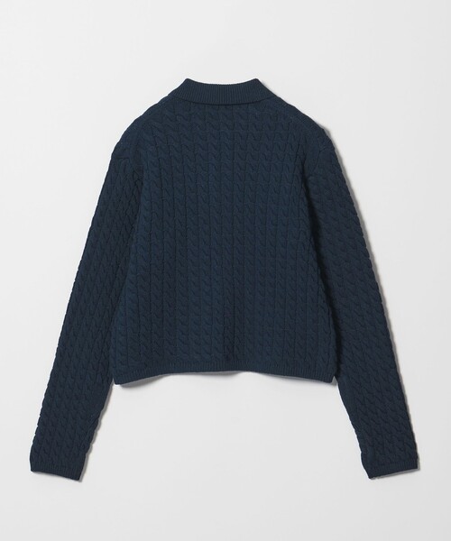 Steven Alan(スティーブンアラン)の「<Steven Alan>コットン ケーブル ジップ カーディガン(カーディガン/ボレロ・レディース・ネイビー/オフホワイト・FREE)」の22枚目の写真