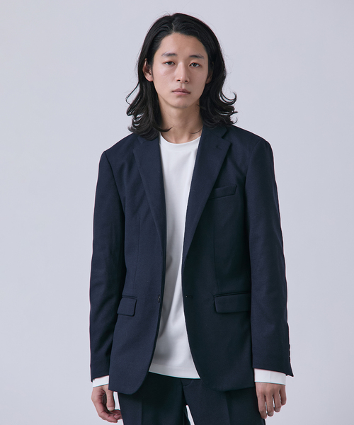 セール】ニットフランネル テーラードジャケット（テーラード