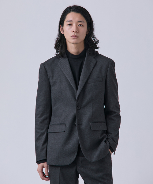 セール】ニットフランネル テーラードジャケット（テーラード