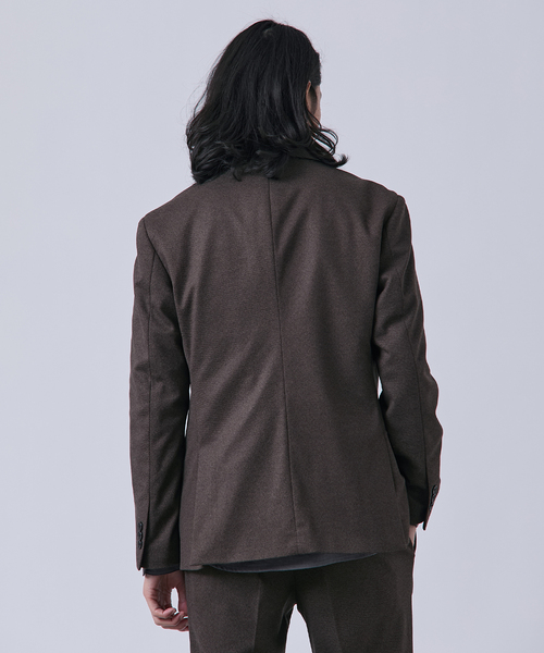 B.C STOCK（ベーセーストック）の「ニットフランネル テーラードジャケット（テーラードジャケット・メンズ・ブラウン/ネイビー/チャコールグレー・X-LARGE/LARGE/MEDIUM）」の16枚目の写真