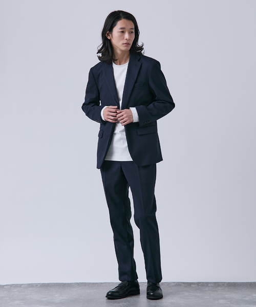 B.C STOCK（ベーセーストック）の「ニットフランネル テーラードジャケット（テーラードジャケット・メンズ・ブラウン/ネイビー/チャコールグレー・X-LARGE/LARGE/MEDIUM）」の17枚目の写真