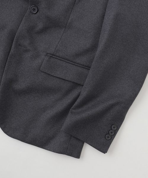 B.C STOCK（ベーセーストック）の「ニットフランネル テーラードジャケット（テーラードジャケット・メンズ・ブラウン/ネイビー/チャコールグレー・X-LARGE/LARGE/MEDIUM）」の4枚目の写真