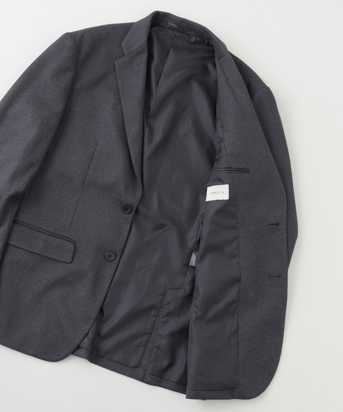 B.C STOCK（ベーセーストック）の「ニットフランネル テーラードジャケット（テーラードジャケット・メンズ・ブラウン/ネイビー/チャコールグレー・X-LARGE/LARGE/MEDIUM）」の5枚目の写真