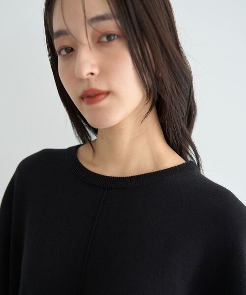 YECCA VECCA（イェッカヴェッカ）の「カラーブロッキングニット（ニット/セーター・レディース・チャコールグレー/ブラック/モカ・FREE）」の15枚目の写真