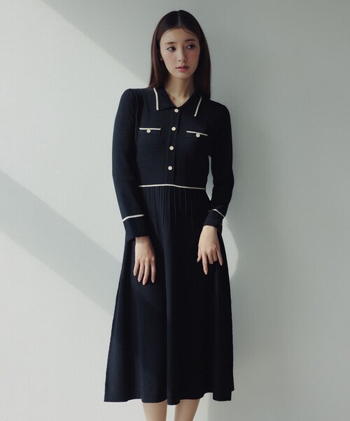 BI-COLOR KNIT DRESS ニットドレス（ワンピース）｜TOCCA（トッカ）の