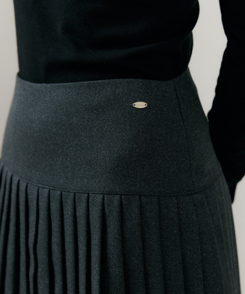 REORG(リオルグ)の「RIE RIPPLE PLEATS MINI SKIRT CHARCOAL(スカート・レディース・その他・SMALL/MEDIUM/LARGE)」の3枚目の写真