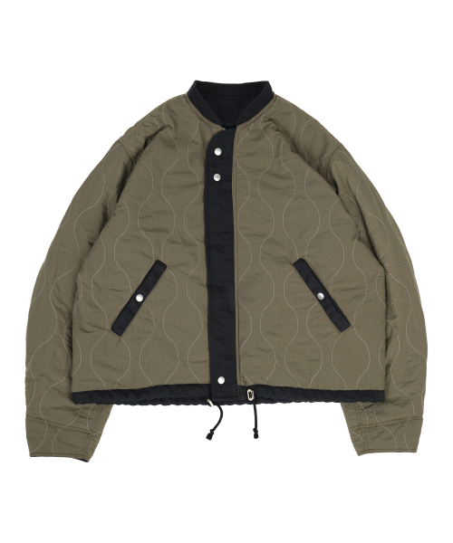 BONRROW(ボンロウ)の「Reversible Padded Flight JK_Bk(ブルゾン・メンズ・その他・MEDIUM/LARGE)」の2枚目の写真