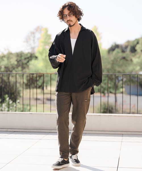 CAMBIO（カンビオ）の「ms6349- TRディープスキッパーシャツ(CMB-R0201)（シャツ/ブラウス・メンズ・ブラック/ブラウン/ネイビー・S/M/L）」の10枚目の写真