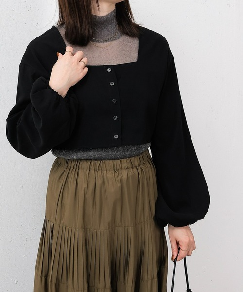 en CAnAF（エンカナフ）の「【2点セットで着回し力抜群！】前後2WAY セットアップ キャミワンピース（ワンピース・レディース・ブラック/ベージュ・フリー）」の11枚目の写真