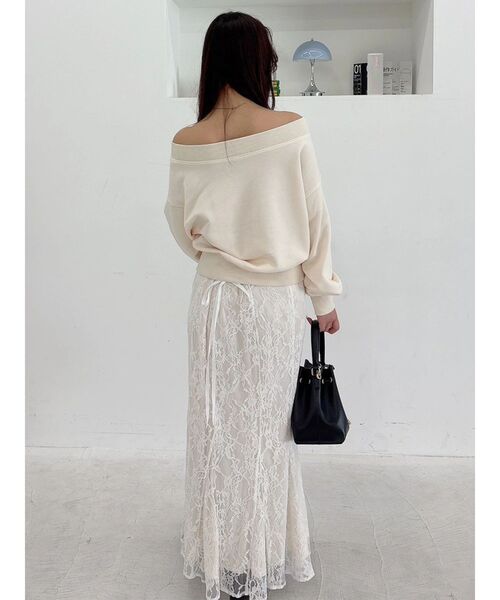 MERCURYDUO(マーキュリーデュオ)の「レースマーメイドスカート(スカート・レディース・オフホワイト/ラベンダー・SMALL/MEDIUM)」の19枚目の写真