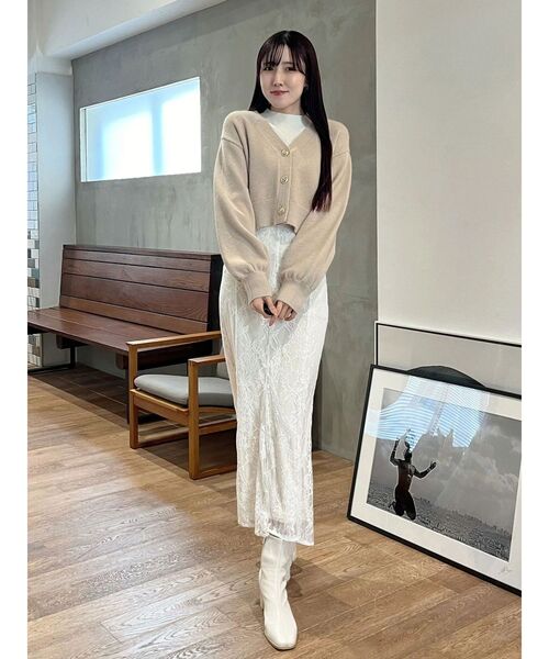 MERCURYDUO(マーキュリーデュオ)の「レースマーメイドスカート(スカート・レディース・オフホワイト/ラベンダー・SMALL/MEDIUM)」の13枚目の写真