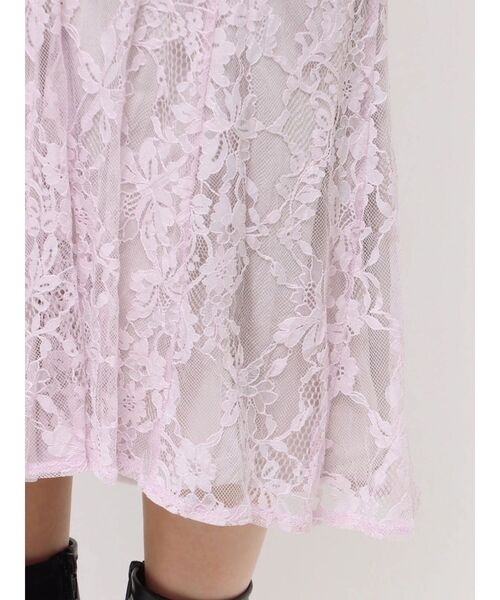 MERCURYDUO(マーキュリーデュオ)の「レースマーメイドスカート(スカート・レディース・オフホワイト/ラベンダー・SMALL/MEDIUM)」の9枚目の写真