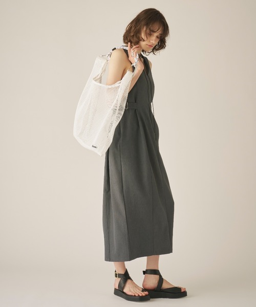AIC.（エーアイシー）の「OUTDOOR Mesh Shopper[M]（トートバッグ・レディース・ホワイト/ブラック・FREE）」の21枚目の写真