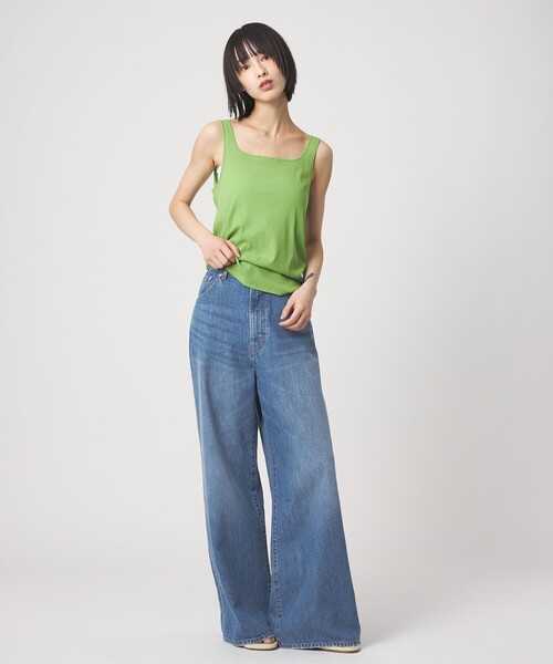 EMMEL REFINES（エメルリファインズ）の「＜EMMEL REFINES＞EM ハイウエスト ワイド デニム（デニムパンツ・レディース・ライトブルー/コバルトブルー・XS/S/M）」の11枚目の写真