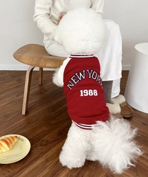 Dalfwin（ダールフィン）の「ペットウェア NEW YORKロゴブルゾン（ペットウェア）」