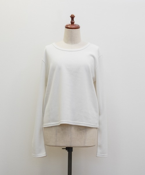 CLETTE（クレット）の「CLETTEオリジナル袖口パールリブカットソー（Tシャツ/カットソー・レディース・ブラック/ホワイト・4L/3L/LL）」の11枚目の写真