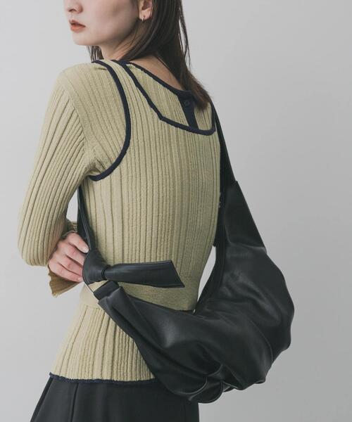 SENSE OF PLACE by URBAN RESEARCH(センスオブプレイスバイアーバンリサーチ)の「クロワッサンショルダーバッグ(ショルダーバッグ・レディース・ブラック/ベージュ/マスタード・ONE)」の6枚目の写真