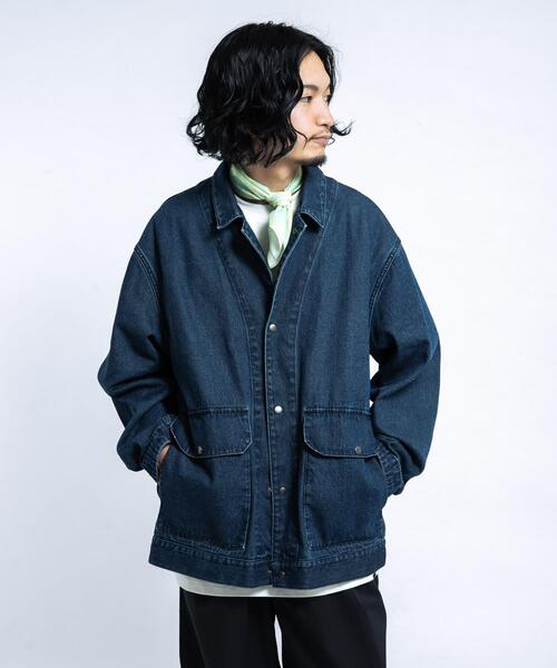 EKAL（エカル）の「デニムカバーオール（カバーオール・メンズ・ブルー・LARGE/MEDIUM）」の9枚目の写真