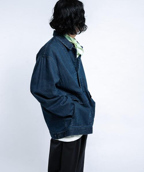 EKAL（エカル）の「デニムカバーオール（カバーオール・メンズ・ブルー・LARGE/MEDIUM）」の10枚目の写真