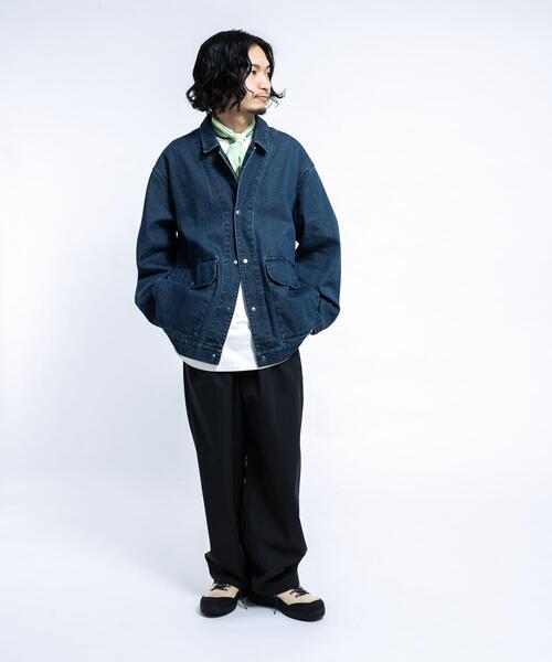 EKAL（エカル）の「デニムカバーオール（カバーオール・メンズ・ブルー・LARGE/MEDIUM）」の11枚目の写真