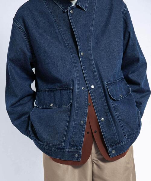 EKAL（エカル）の「デニムカバーオール（カバーオール・メンズ・ブルー・LARGE/MEDIUM）」の13枚目の写真