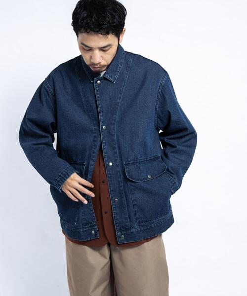 EKAL（エカル）の「デニムカバーオール（カバーオール・メンズ・ブルー・LARGE/MEDIUM）」の14枚目の写真