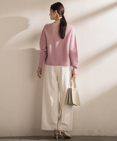 LAUTREAMONT(ロートレアモン)の「ソフィーツイルストレッチワイドパンツ ≪洗える≫(その他パンツ・レディース・オフホワイト/チャコールグレー・7号/9号/11号)」の14枚目の写真