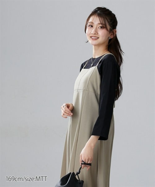 slattgir(スラットジール)の「高身長 綿100%汗染み防止七分袖カットソーTシャツ(トールサイズ)(Tシャツ/カットソー・レディース・ブラック/ブラウン系/オフホワイト・T3L/TLL/TL/TM/T5L/T4L)」の17枚目の写真