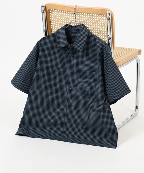 Jungle Storm（ジャングルストーム）の「JUNGLE STORM H/S小格子チェックショートレングスシャツ 半袖（シャツ/ブラウス・メンズ・チャコールグレー/ホワイト/ネイビー・M/L）」の3枚目の写真