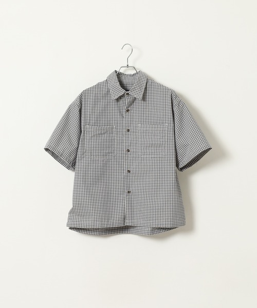 Jungle Storm（ジャングルストーム）の「JUNGLE STORM H/S小格子チェックショートレングスシャツ 半袖（シャツ/ブラウス・メンズ・チャコールグレー/ホワイト/ネイビー・M/L）」の14枚目の写真