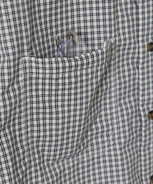 Jungle Storm（ジャングルストーム）の「JUNGLE STORM H/S小格子チェックショートレングスシャツ 半袖（シャツ/ブラウス・メンズ・チャコールグレー/ホワイト/ネイビー・M/L）」の18枚目の写真