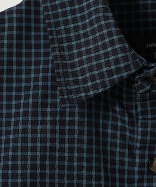 Jungle Storm（ジャングルストーム）の「JUNGLE STORM H/S小格子チェックショートレングスシャツ 半袖（シャツ/ブラウス・メンズ・チャコールグレー/ホワイト/ネイビー・M/L）」の13枚目の写真