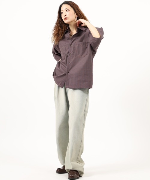 Jungle Storm（ジャングルストーム）の「JUNGLE STORM H/S小格子チェックショートレングスシャツ 半袖（シャツ/ブラウス・メンズ・チャコールグレー/ホワイト/ネイビー・M/L）」の9枚目の写真