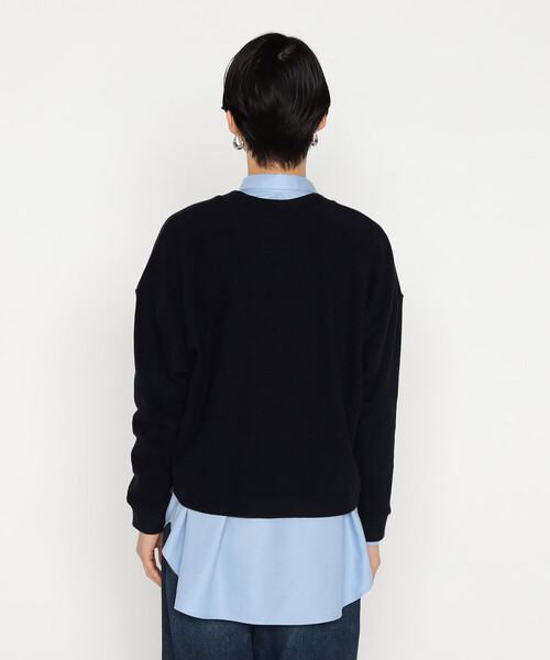 Gabardine K.T(ギャバジンケーティー)の「〔 +サイズ 〕 ニットコール レイヤードセーター(Tシャツ/カットソー・レディース・グレー/ライトグレー/ネイビー・13号)」の14枚目の写真