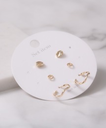 LINFA　（リンファ）の「ねじりフープ　セットピアス（ピアス（両耳用））」