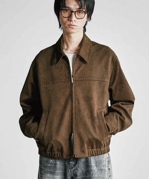 むん ARTIFICIAL GRAIN / FAUX SUEDE ZIP BLOUSON（ブルゾン）｜WYM LIDNM