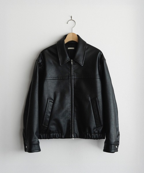 WYM LIDNM（ウィム バイ リドム）の「ARTIFICIAL GRAIN / FAUX SUEDE ZIP BLOUSON（ブルゾン・メンズ・ブラウン/ブラック・XS/S/M/L）」の14枚目の写真