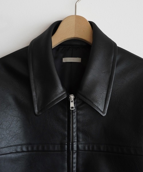 WYM LIDNM（ウィム バイ リドム）の「ARTIFICIAL GRAIN / FAUX SUEDE ZIP BLOUSON（ブルゾン・メンズ・ブラウン/ブラック・XS/S/M/L）」の15枚目の写真