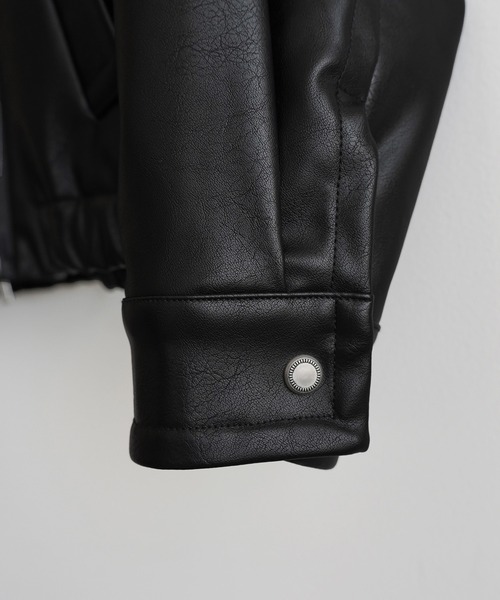 WYM LIDNM（ウィム バイ リドム）の「ARTIFICIAL GRAIN / FAUX SUEDE ZIP BLOUSON（ブルゾン・メンズ・ブラウン/ブラック・XS/S/M/L）」の16枚目の写真